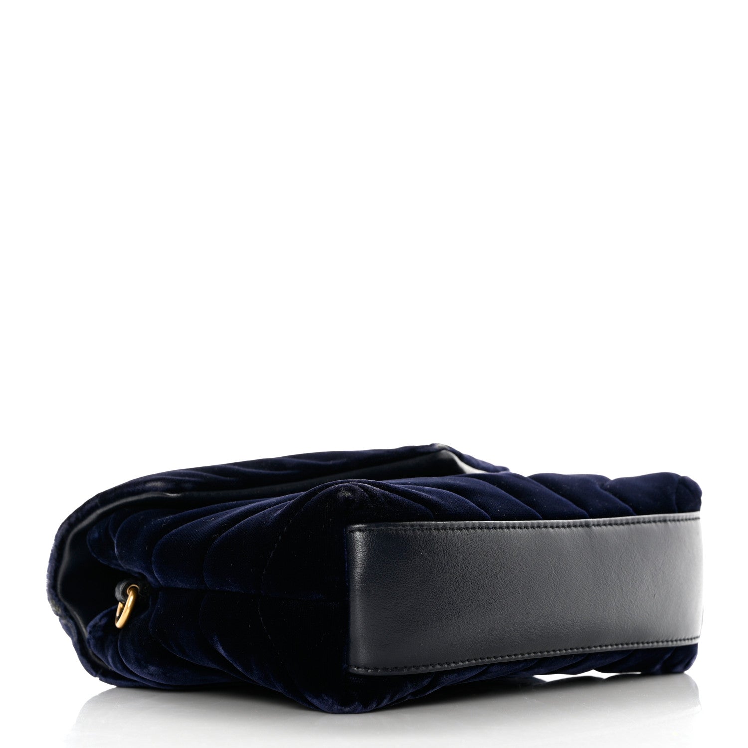Saint Laurent Velvet Y Quilted Monogram Toy Loulou Crossbody Bag Deep Marine 4 of 14