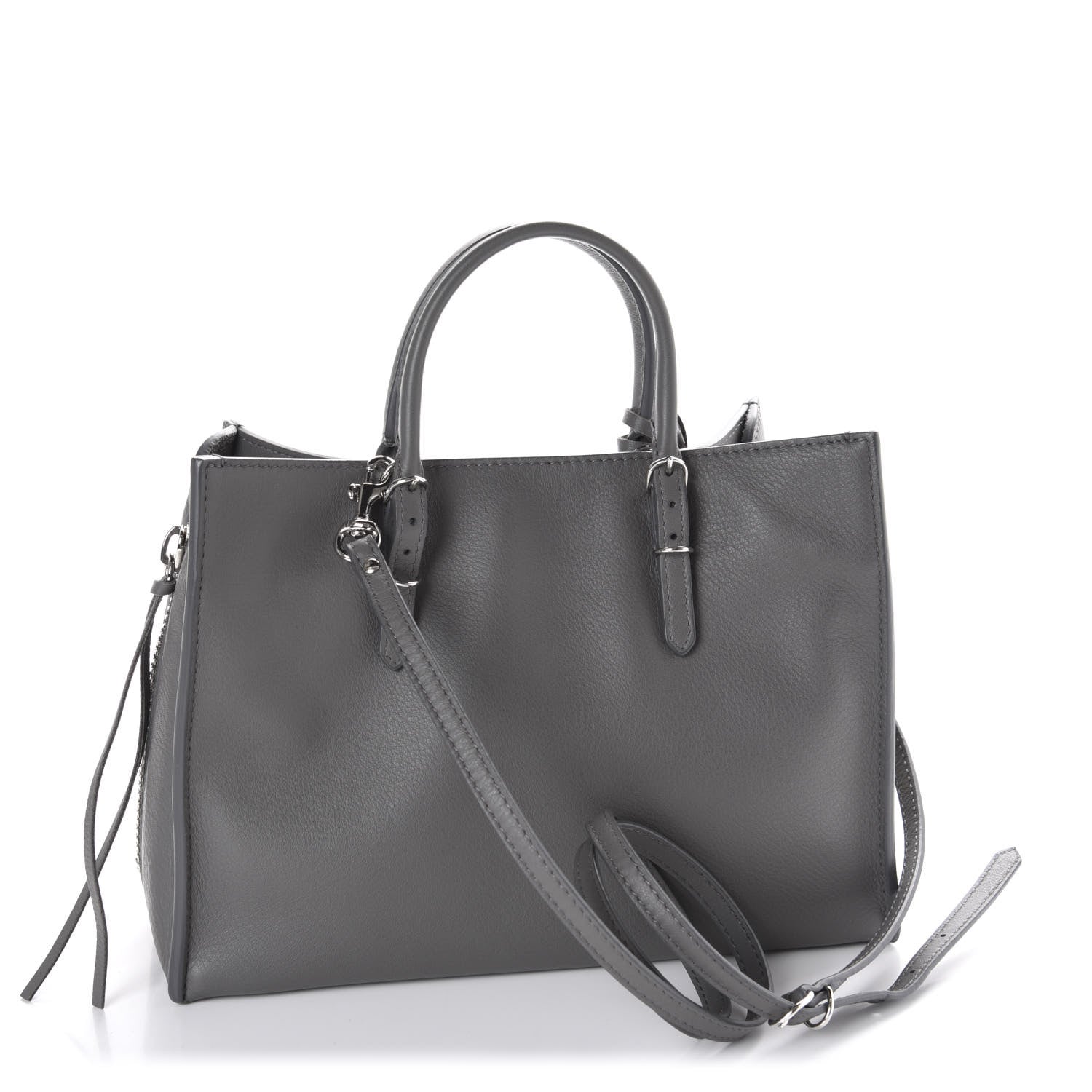 Balenciaga Veau Papier A6 Zip Around Tote Gris Metal 3 of 10