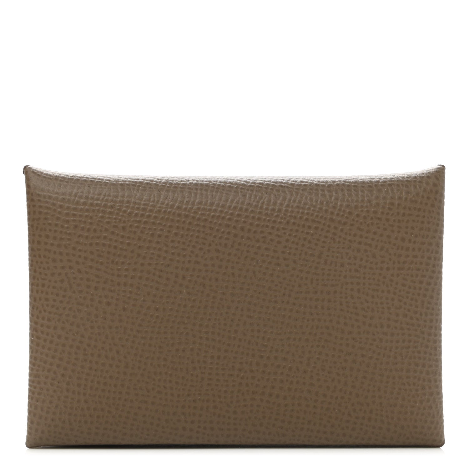 Hermes Epsom Calvi Card Case Etoupe 1 of 7
