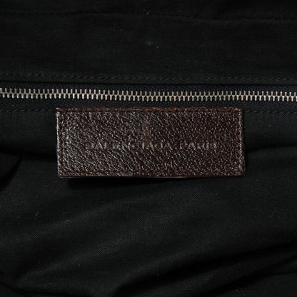 Balenciaga Denim Box Bag Chocolate 6 of 7