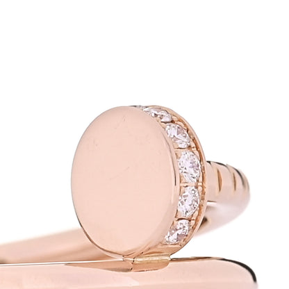 Cartier 18K Pink Gold Diamond Juste Un Clou Wrap Ring 53 6.5 5 of 6