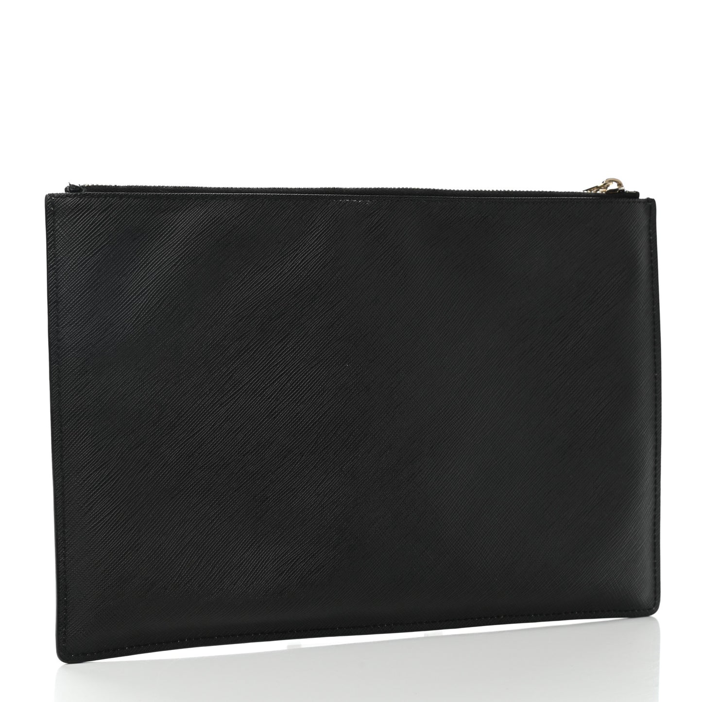 Textured Coated Canvas Rottweiler Print Small Cosmetic Pouch Black