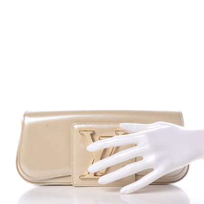 Louis Vuitton Patent Sobe Clutch Blanc Corail 2 of 9