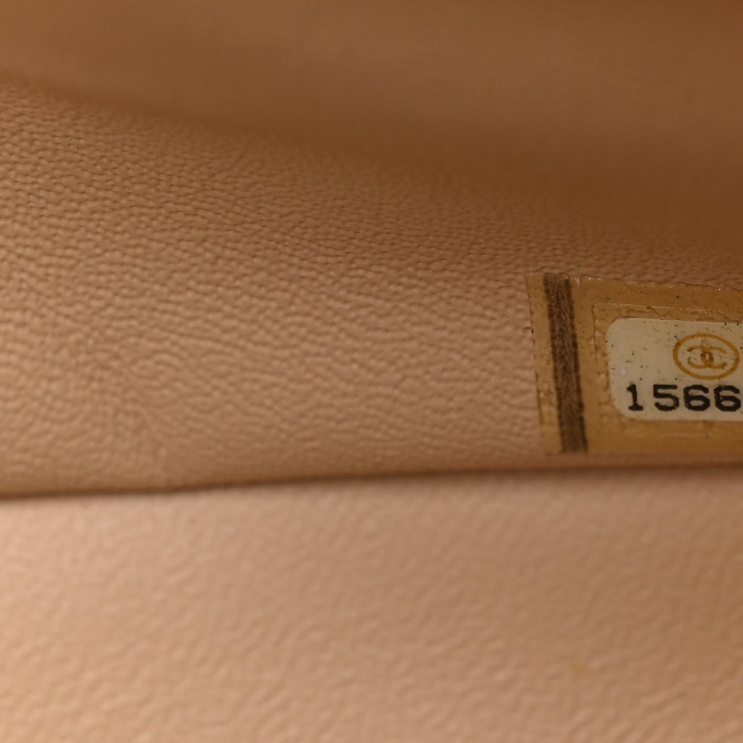 Caviar Quilted Jumbo Double Flap Light Beige
