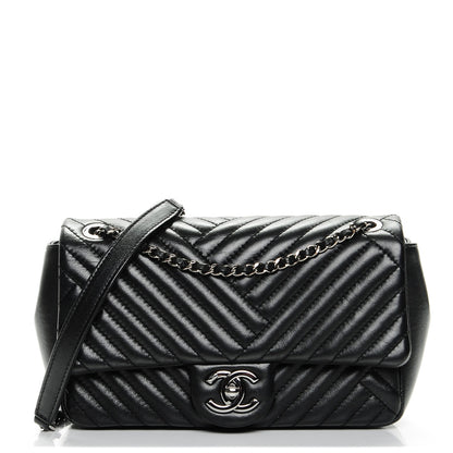 Chanel Lambskin Small CC Crossing Flap Black 1 of 7