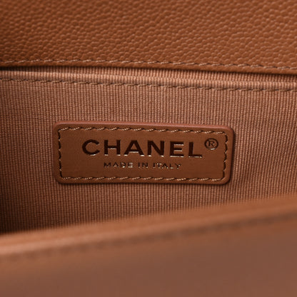 Chanel Caviar Quilted Small Boy Flap Brown 6 of 9