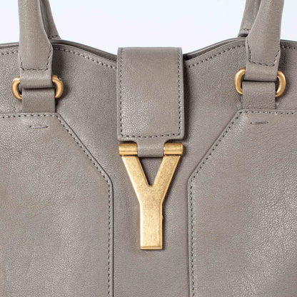 Saint Laurent Leather Medium Cabas ChYc Taupe 6 of 10