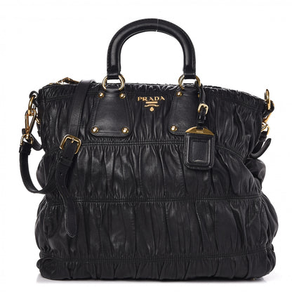 Prada Nappa Gaufre Tote Black 1 of 10