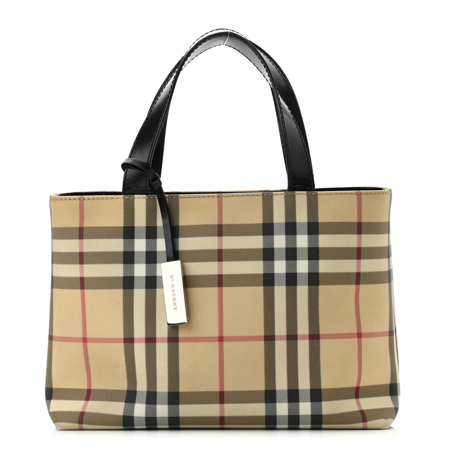 Burberry House Check Small Tote Black 1 of 10