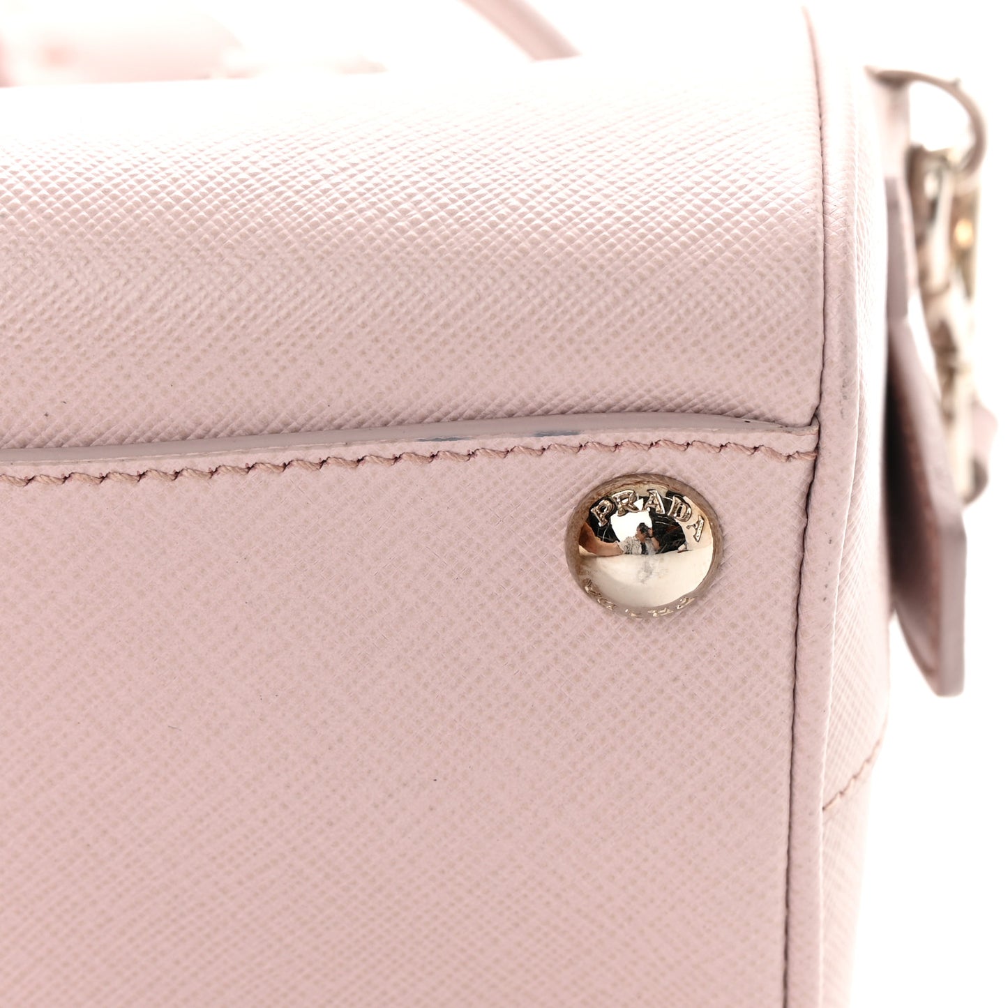Saffiano Lux Top Handle Crossbody Bag Mughetto