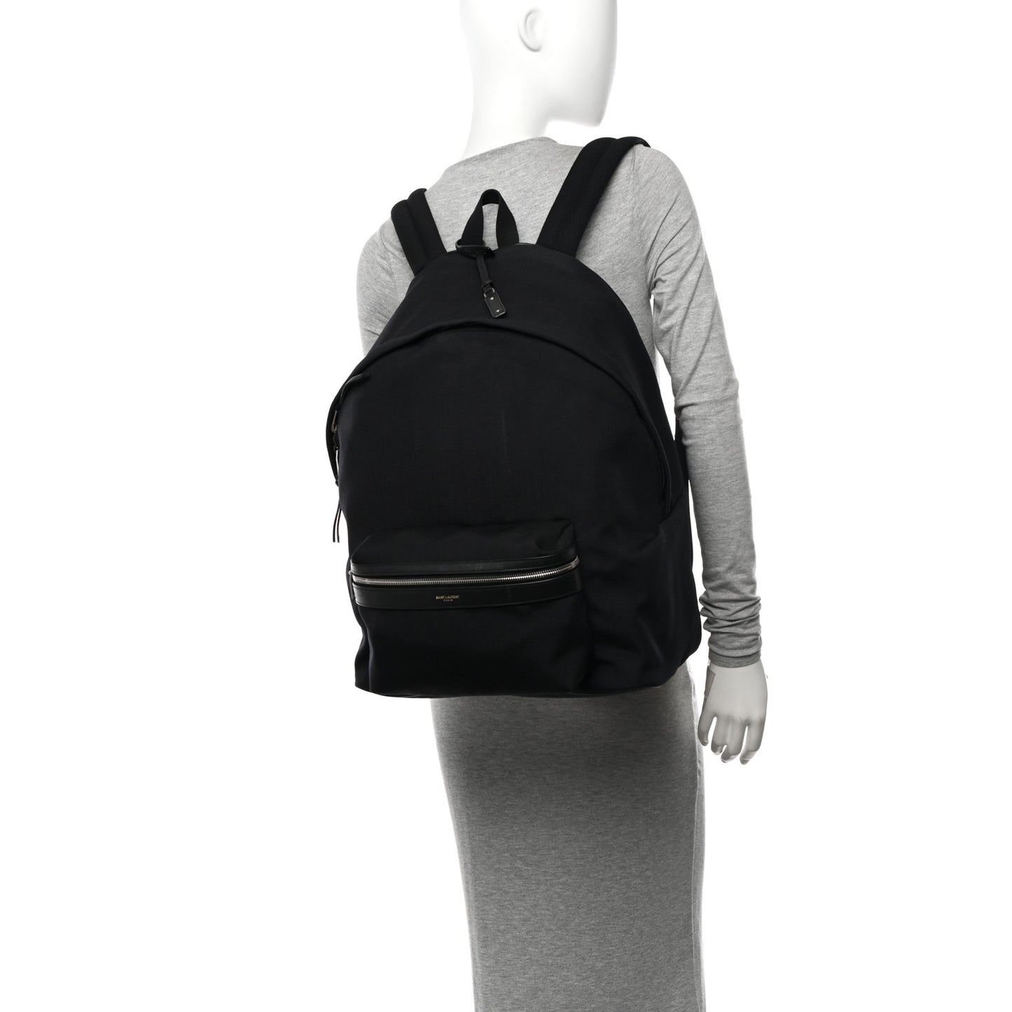 Canvas Nylon Giant City Backpack Black