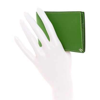 Hermes Evercolor Sellier Wallet Vert Yucca 2 of 8