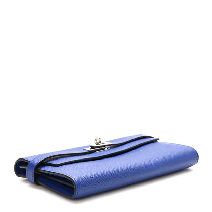 Hermes Epsom Kelly Longue Wallet Bleu Electrique 4 of 10