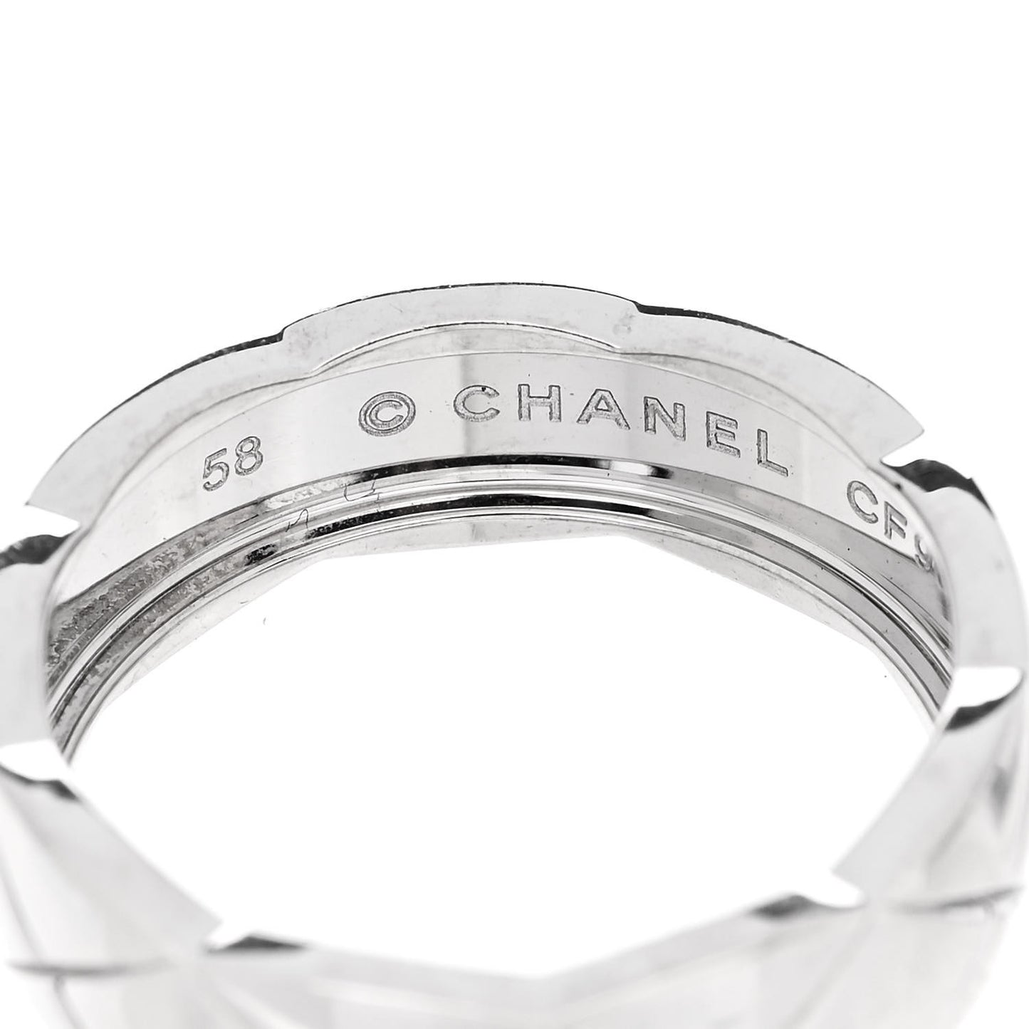 18K White Gold Small Coco Crush Ring 58 8.5