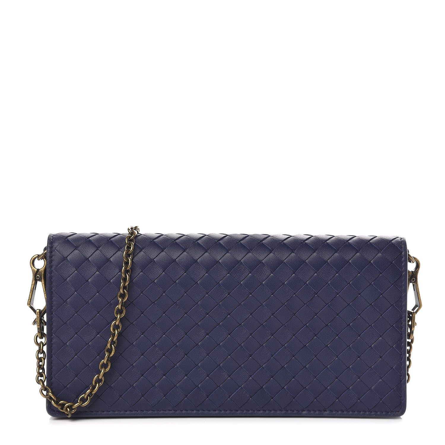 Bottega Veneta Nappa Intrecciato Continental Wallet on Chain Atlantic 1 of 13
