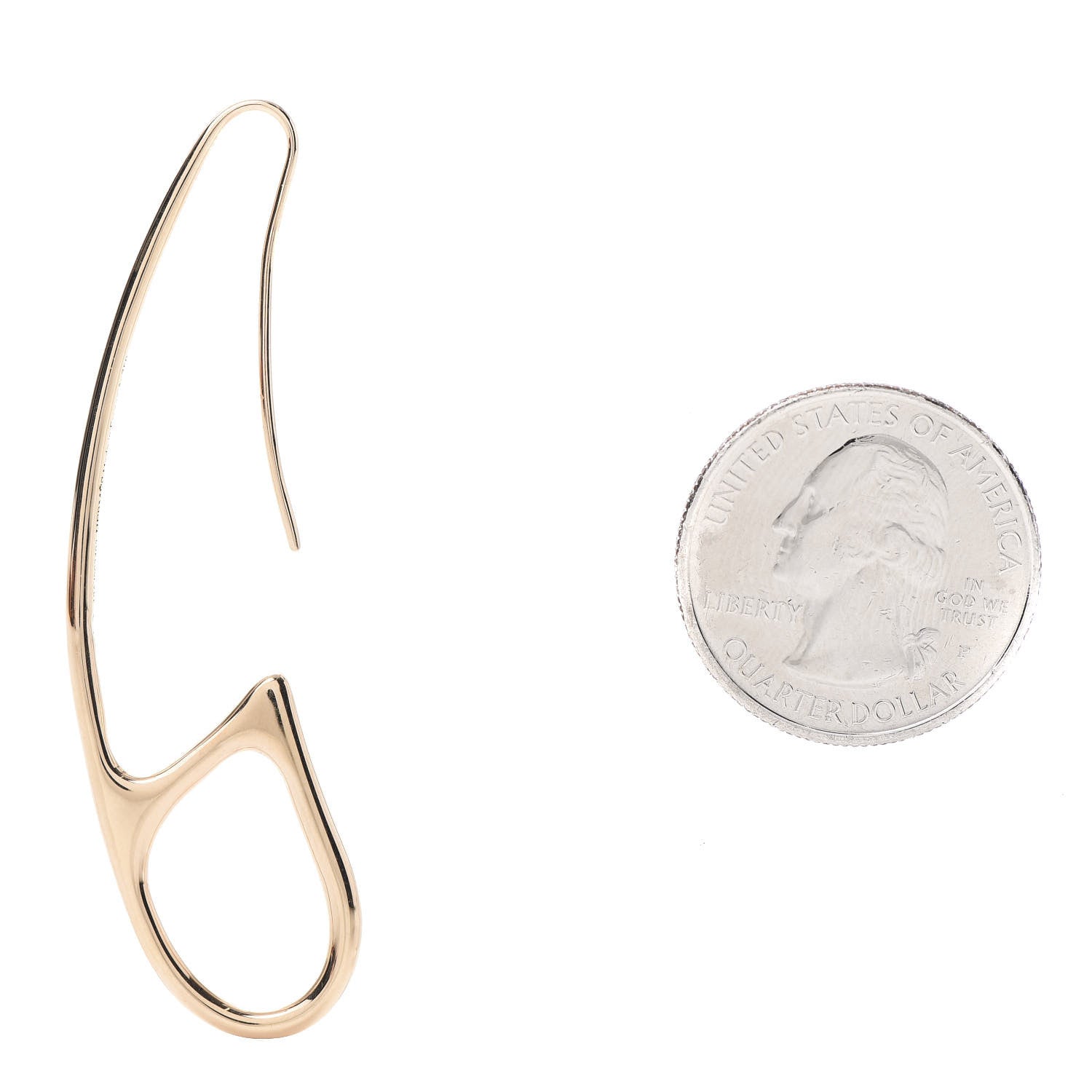 Hermes 18K Rose Gold Chaine D'Ancre Punk Earrings 2 of 5