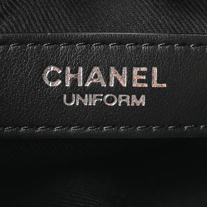 Chanel Lambskin Quilted Uniform Crossbody Bag  Black 6 of 10