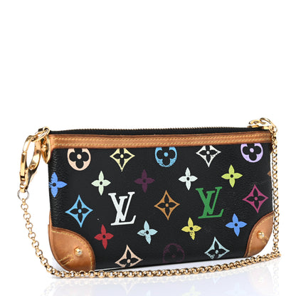 Louis Vuitton Monogram Multicolor Pochette Milla MM Black 2 of 4