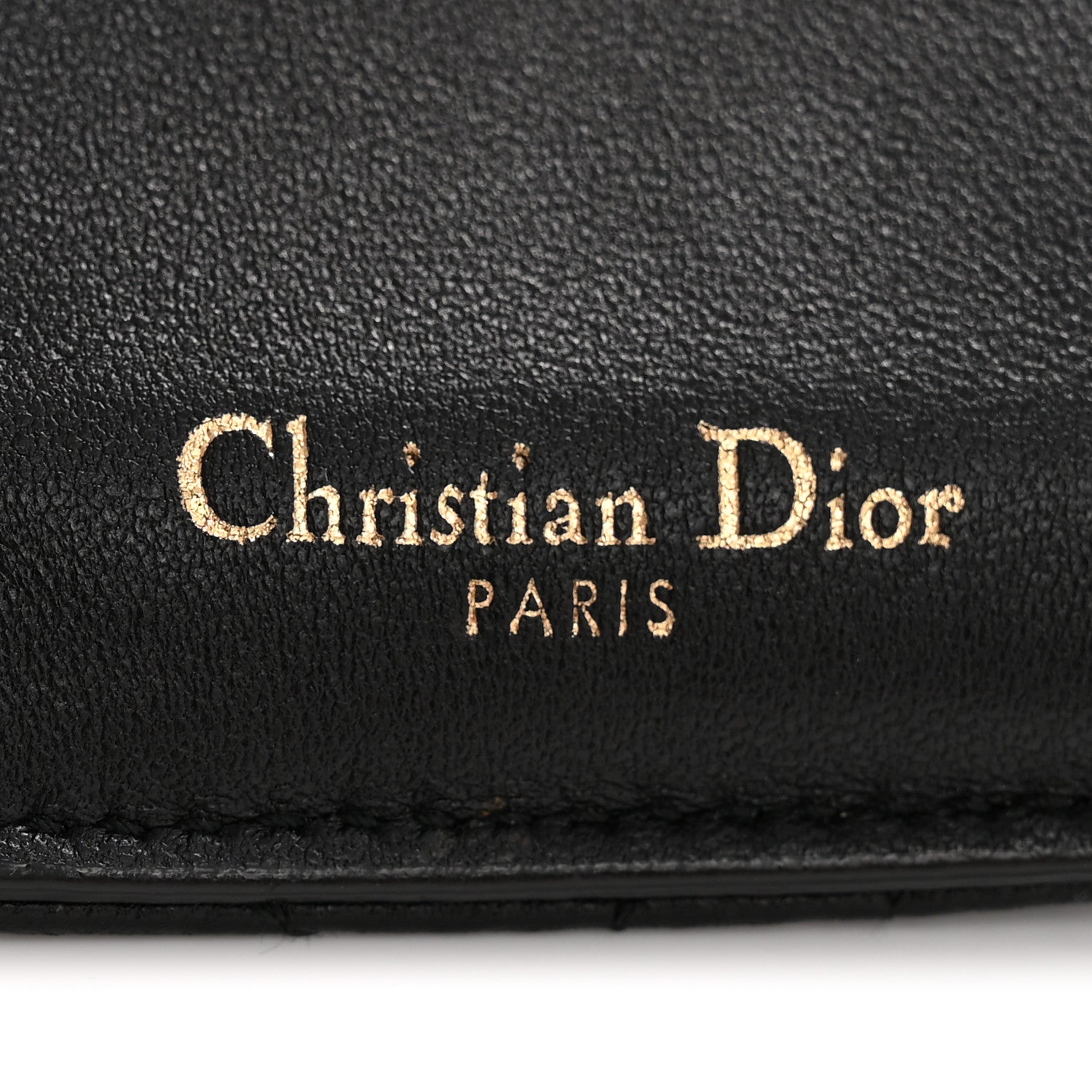 Christian Dior Lambskin Cannage Dioraddict Flap Wallet Black 6 of 9