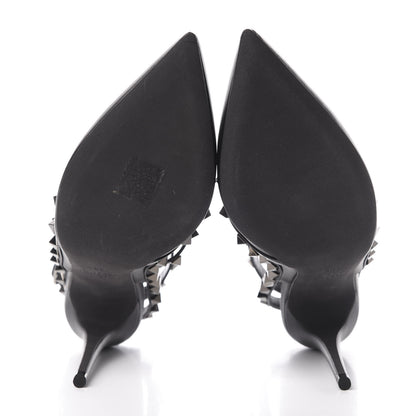 Valentino Garavani Nappa Rockstud Ankle Strap Pumps 38 Black 5 of 7