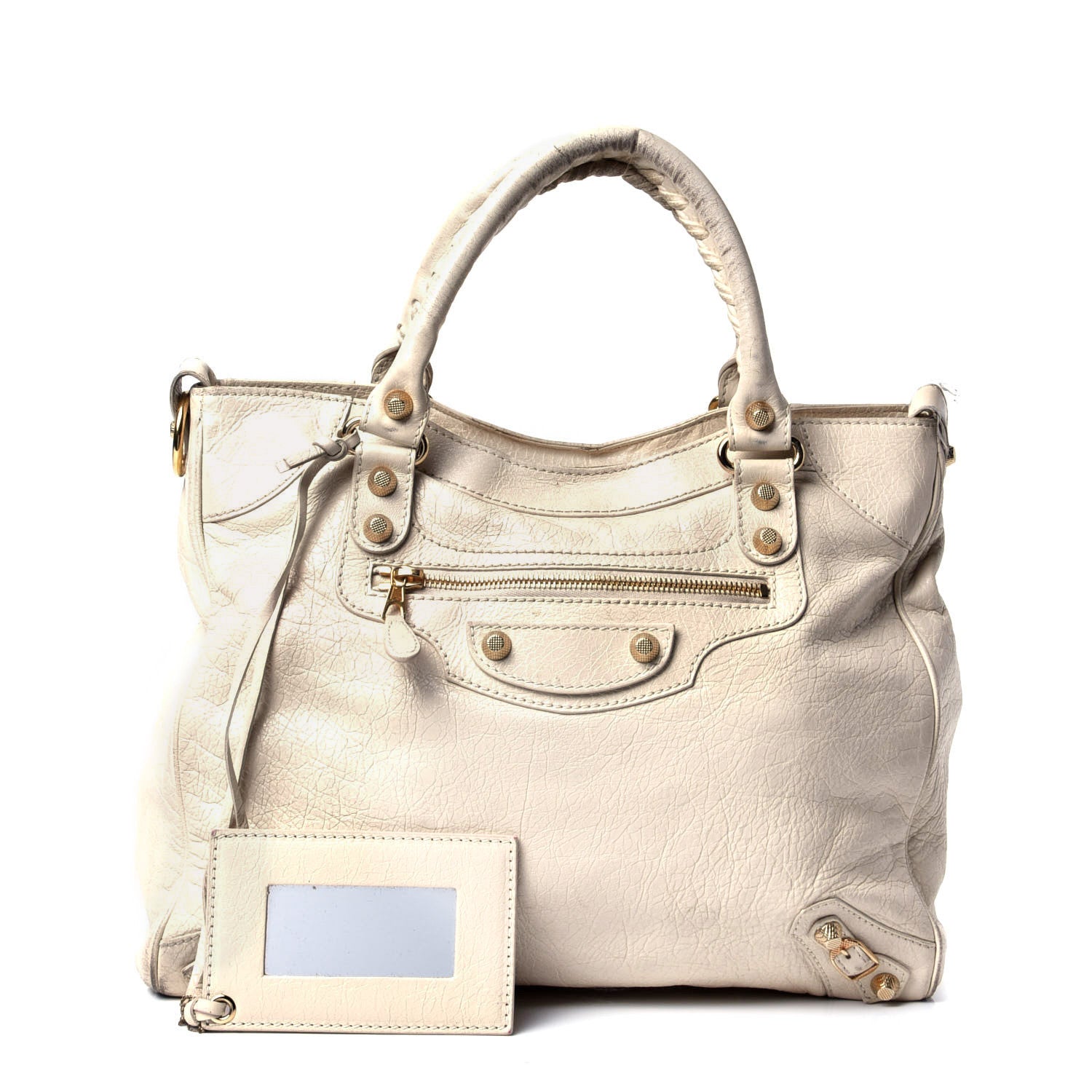 Balenciaga Agneau Giant 12 Gold Hardware Velo Blanc Creme Light Craie 1 of 4