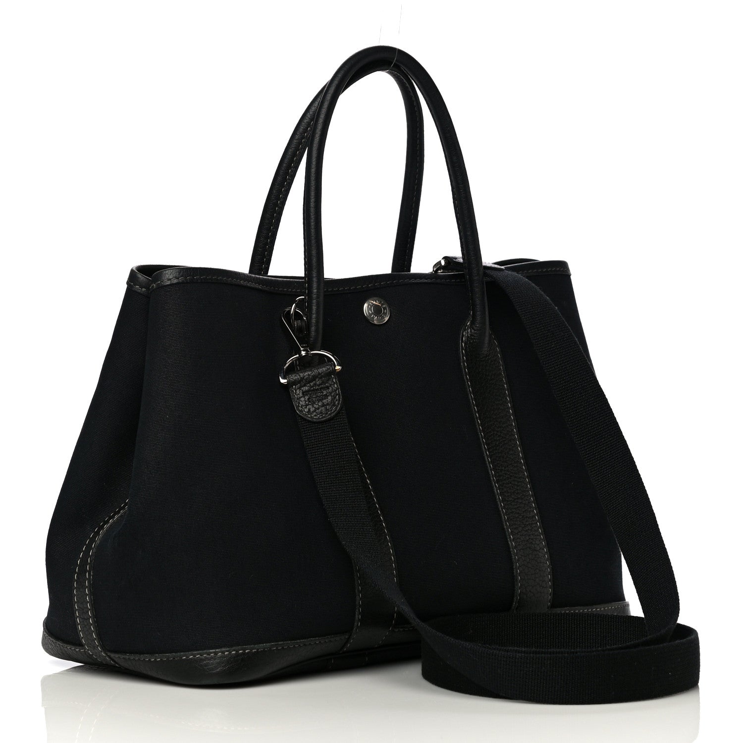 Hermes Toile Buffle Garden Party 30 TPM Black 2 of 10