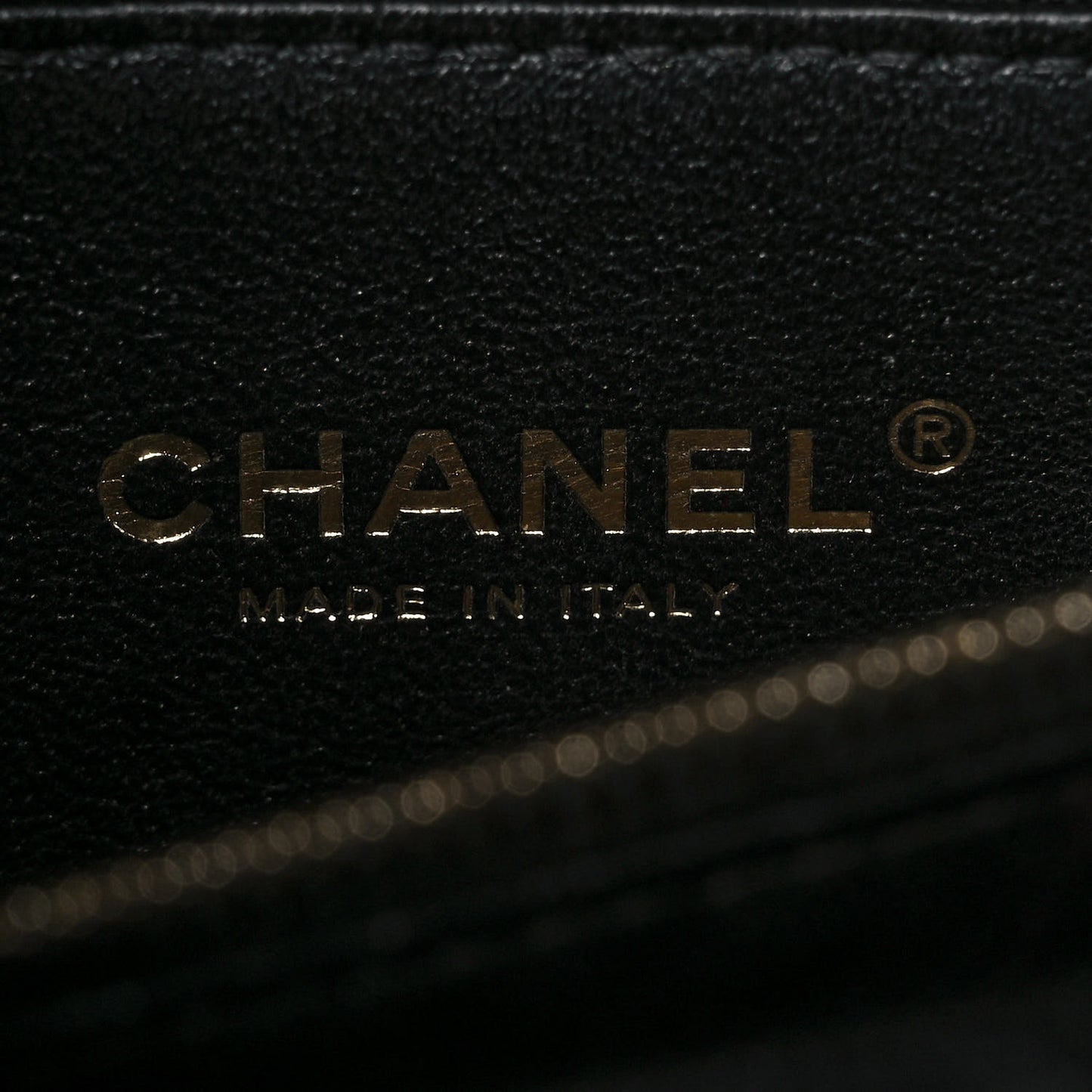 Caviar Lizard Quilted Medium Coco Handle Flap Black