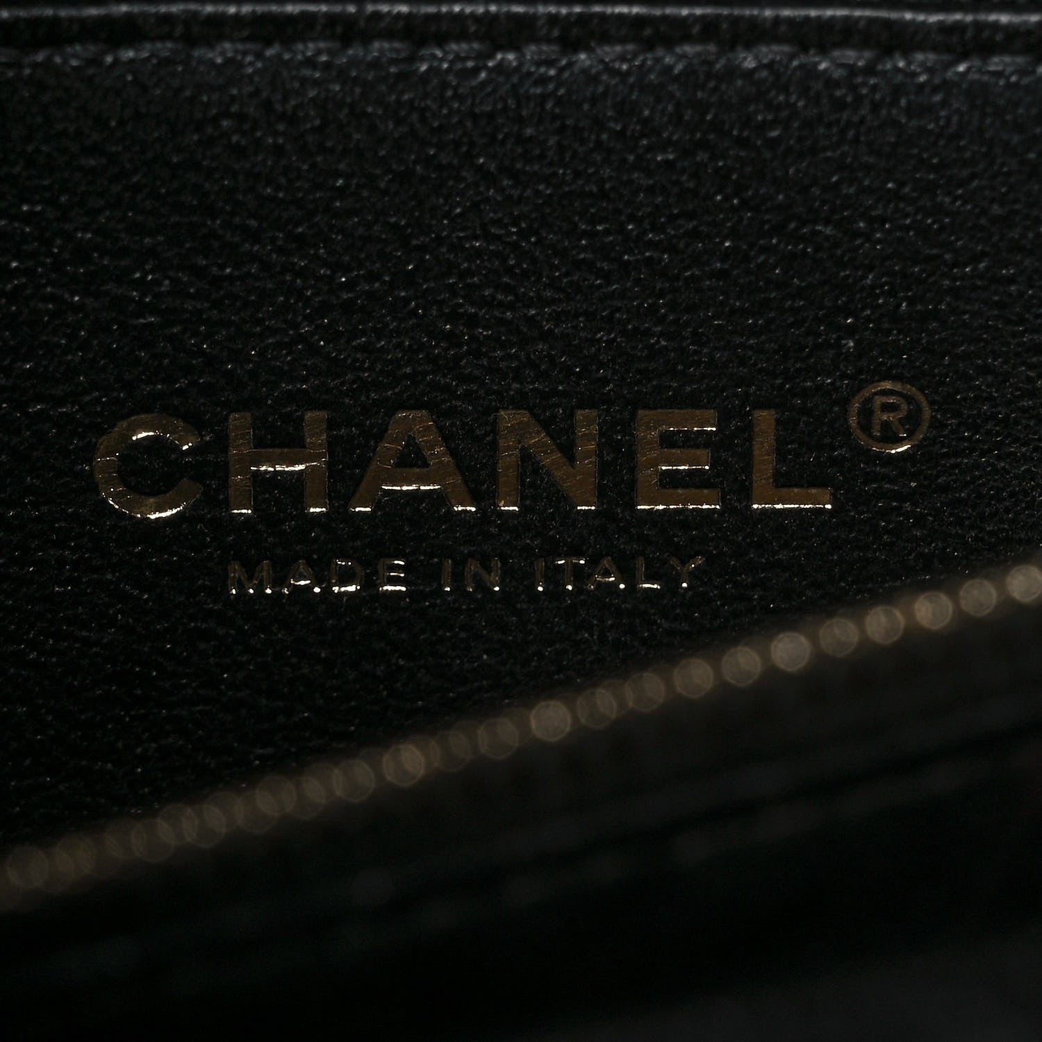 Chanel Caviar Lizard Quilted Medium Coco Handle Flap Black 6 of 10