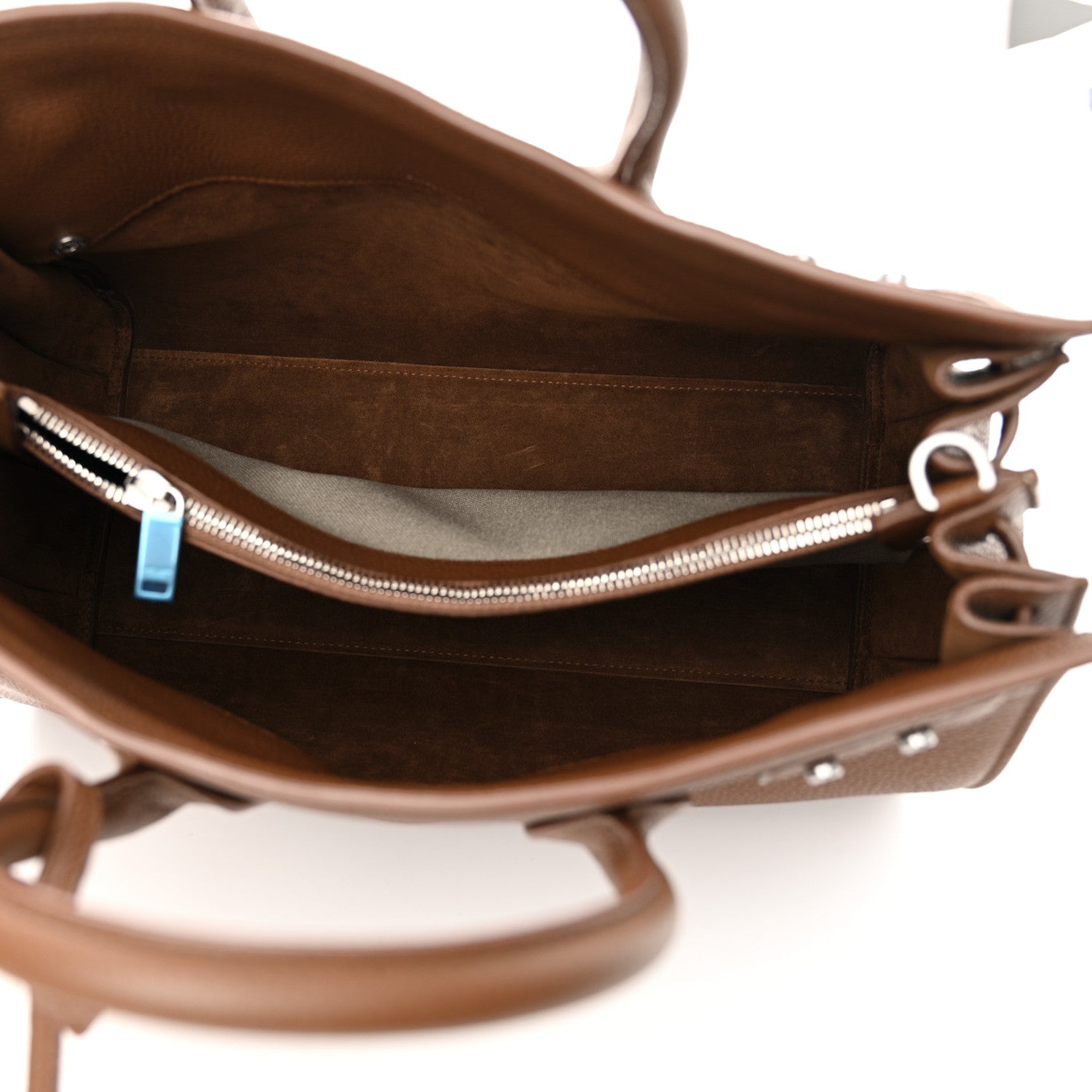 Saint Laurent Grained Calfskin Small Supple Sac De Jour Moka 5 of 16