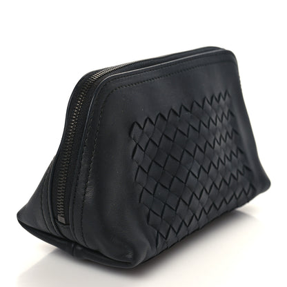 Bottega Veneta Nappa Intrecciato Small Cosmetic Pouch Black 3 of 7
