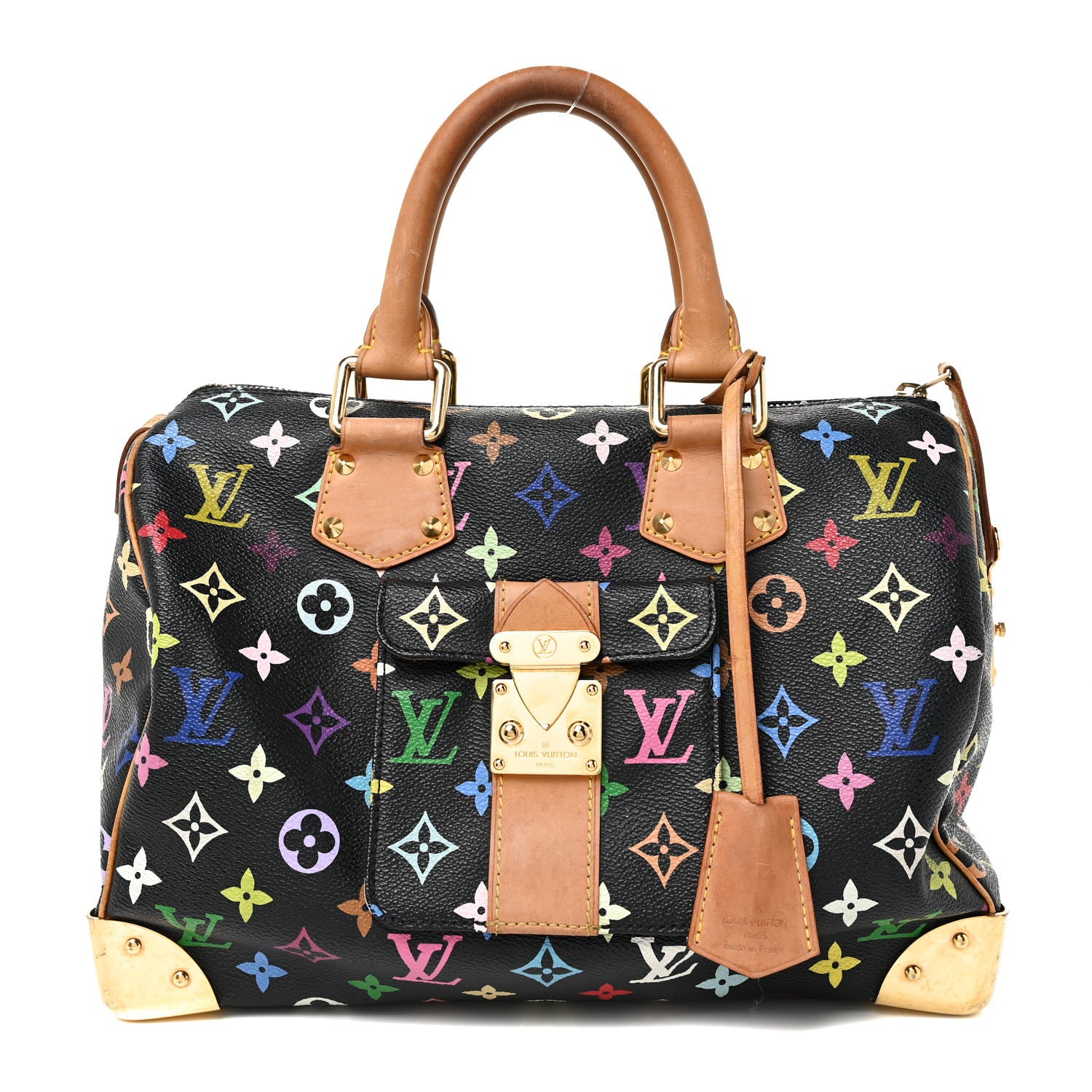 Louis Vuitton Monogram Multicolor Speedy 30 Black 1 of 65