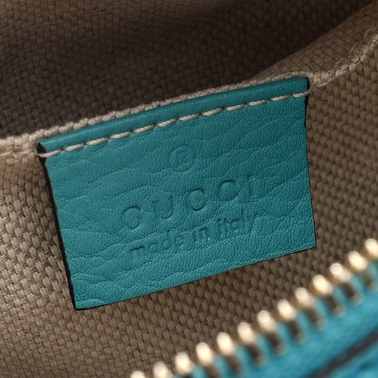 Gucci Pebbled Calfskin Small Soho Disco Bag Deep Cobalt 6 of 10