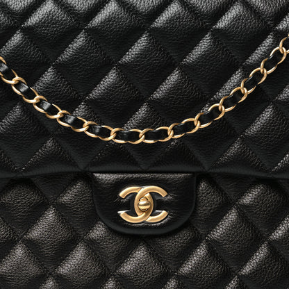 Chanel Caviar Quilted XXL Travel Flap Bag Black 8 of 11