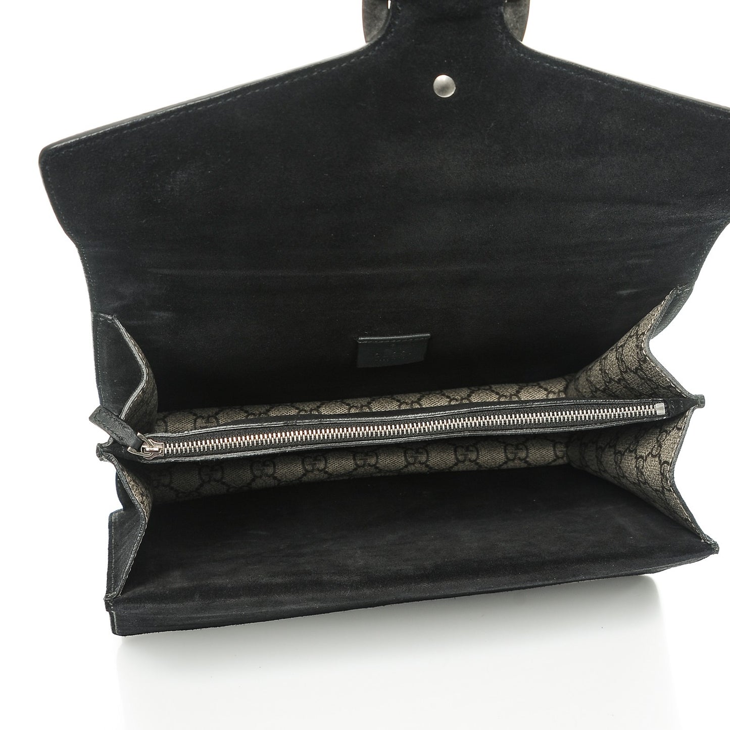 GG Supreme Monogram Medium Dionysus Shoulder Bag Black