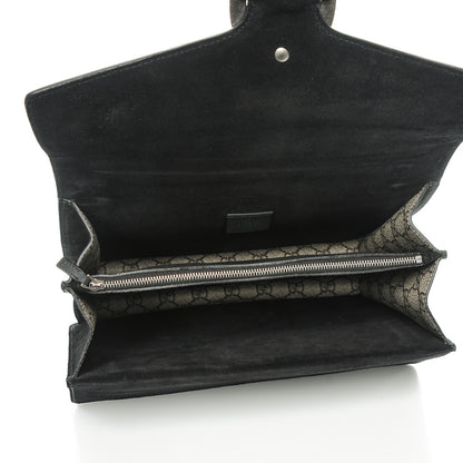 Gucci GG Supreme Monogram Medium Dionysus Shoulder Bag Black 5 of 7