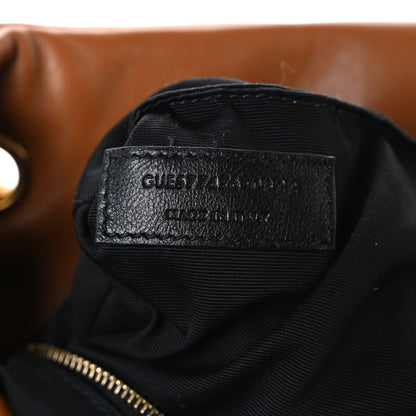 Saint Laurent Lambskin Quilted Small Loulou Puffer Monogram Chain Satchel Dark Honey 8 of 11