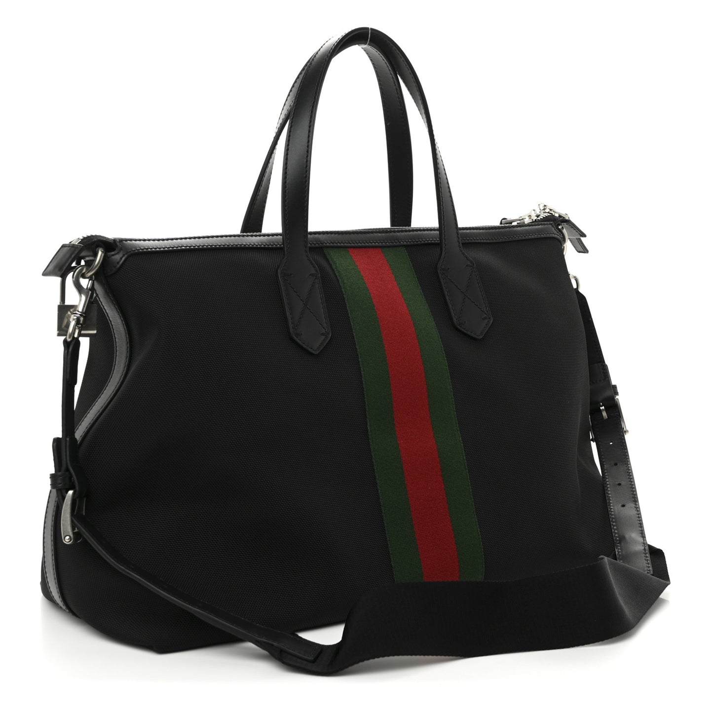 Techno Canvas Web Duffle Black