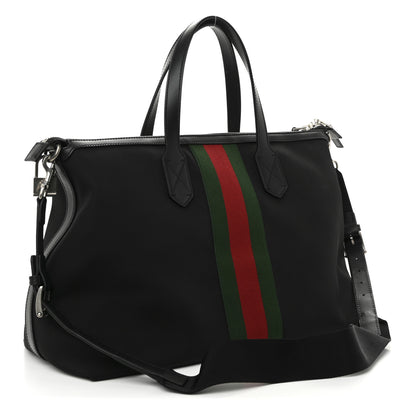 Gucci Techno Canvas Web Duffle Black 3 of 10