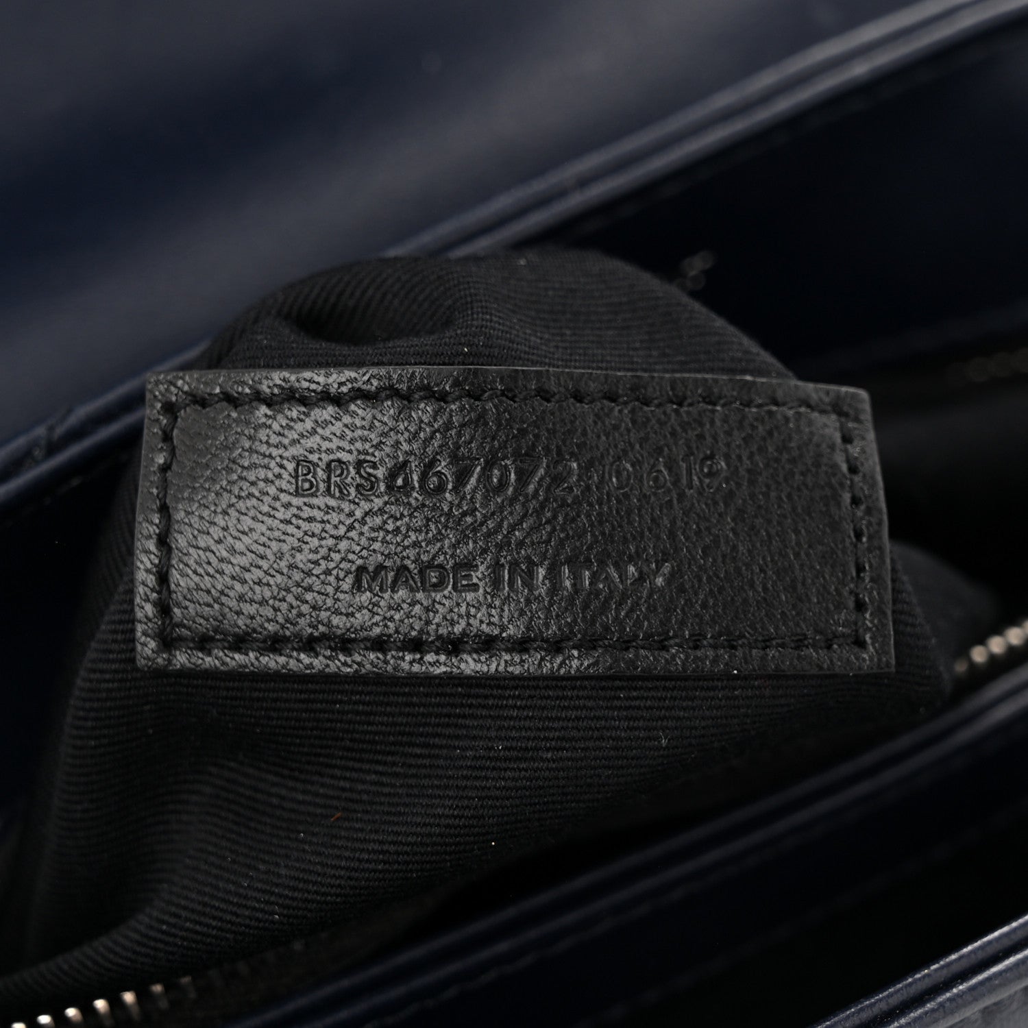 Saint Laurent Calfskin Y Quilted Monogram Toy Loulou Satchel Navy 7 of 11