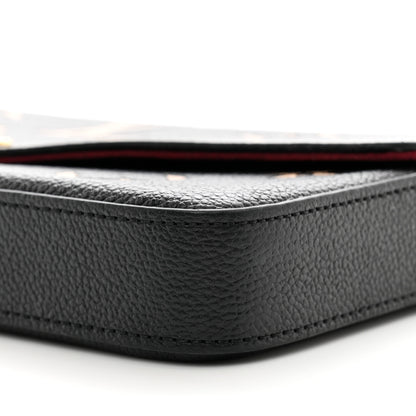 Louis Vuitton Empreinte Monogram Giant Felicie Pochette Black Beige 9 of 10