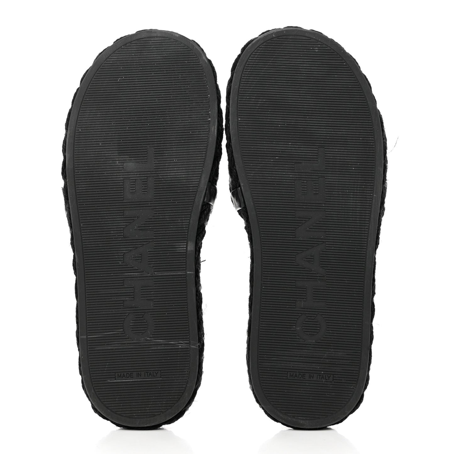 Cord Braided CC Mules 39 Black