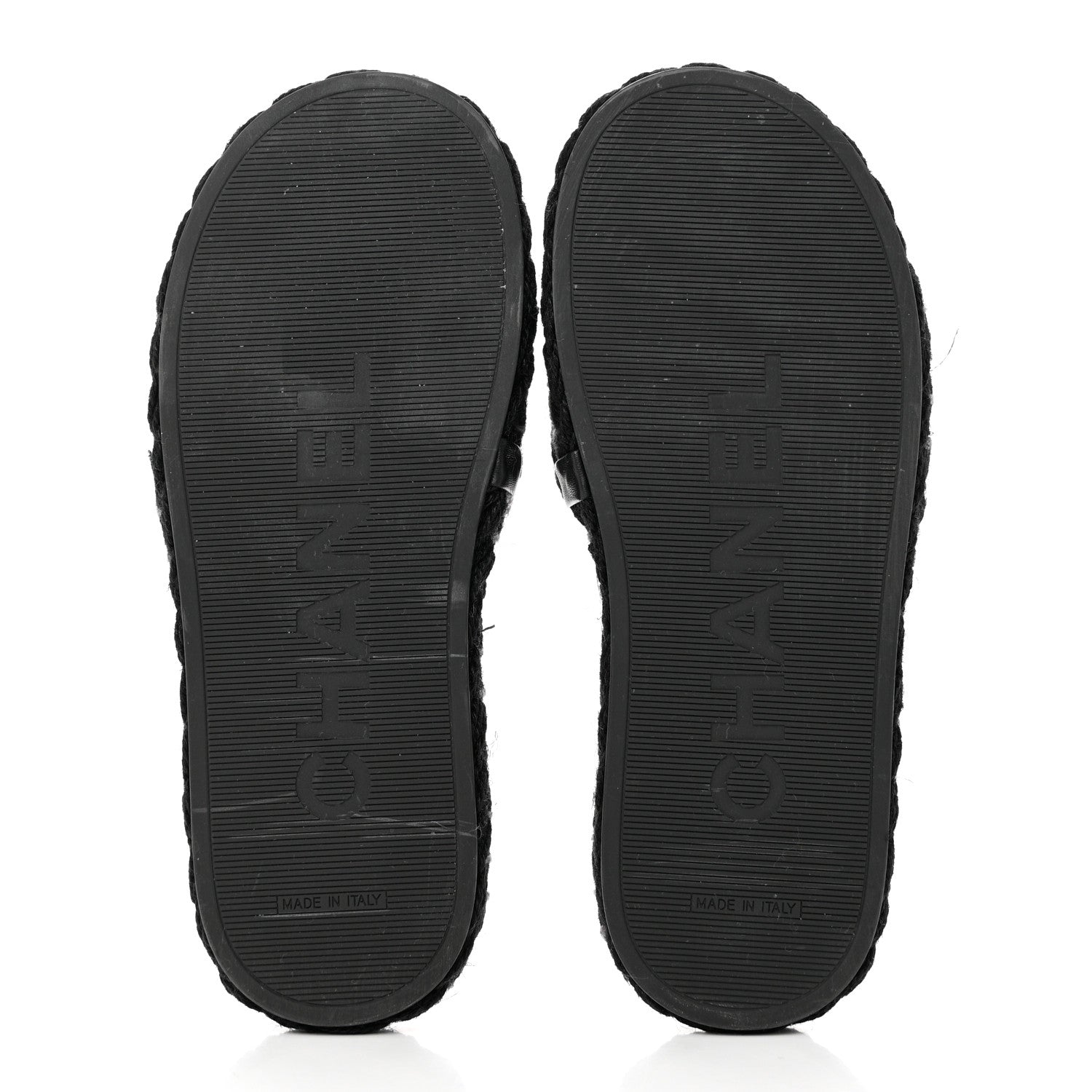 Chanel Cord Braided CC Mules 39 Black 5 of 12
