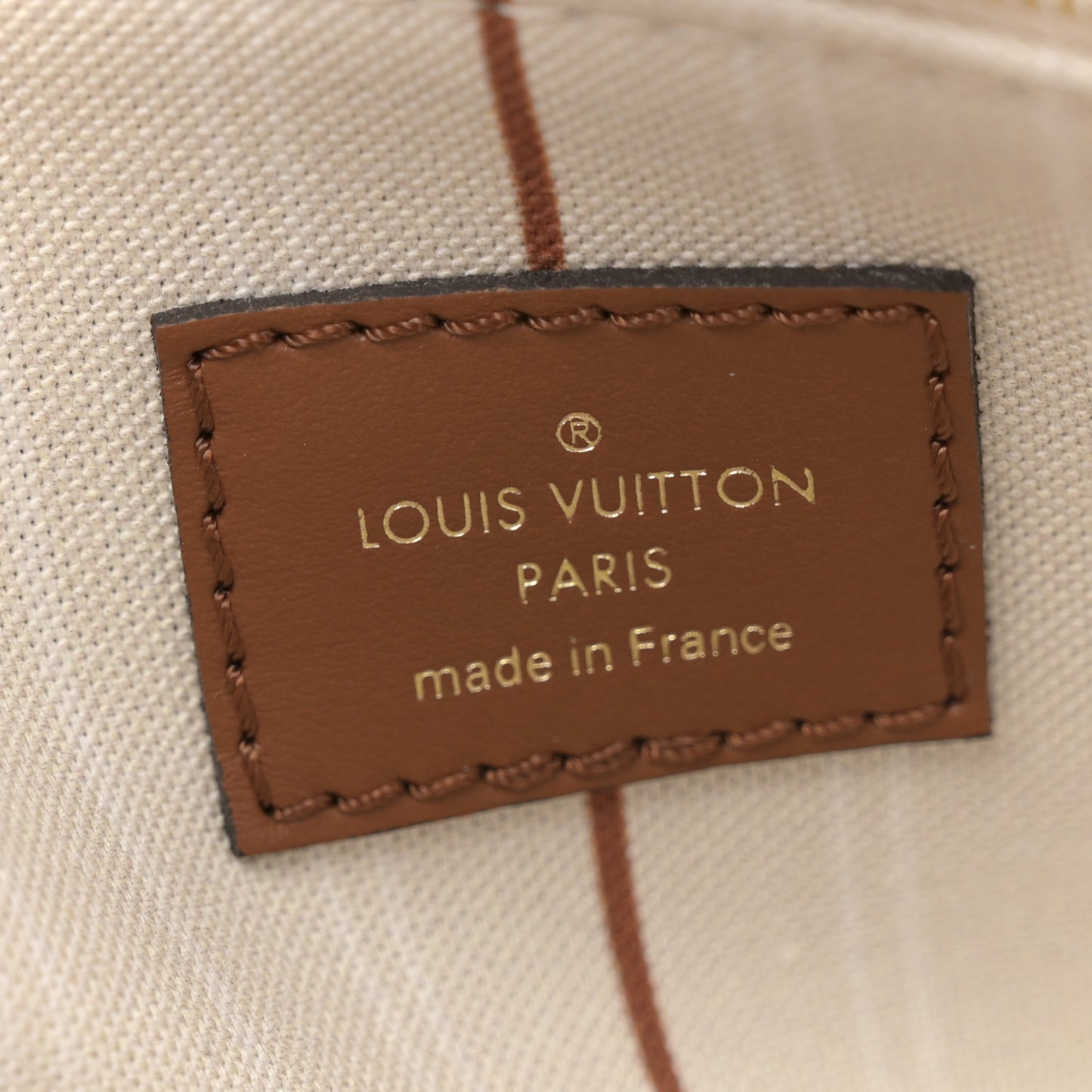 Canvas Calfskin Monogram On My Side PM Caramel Tan