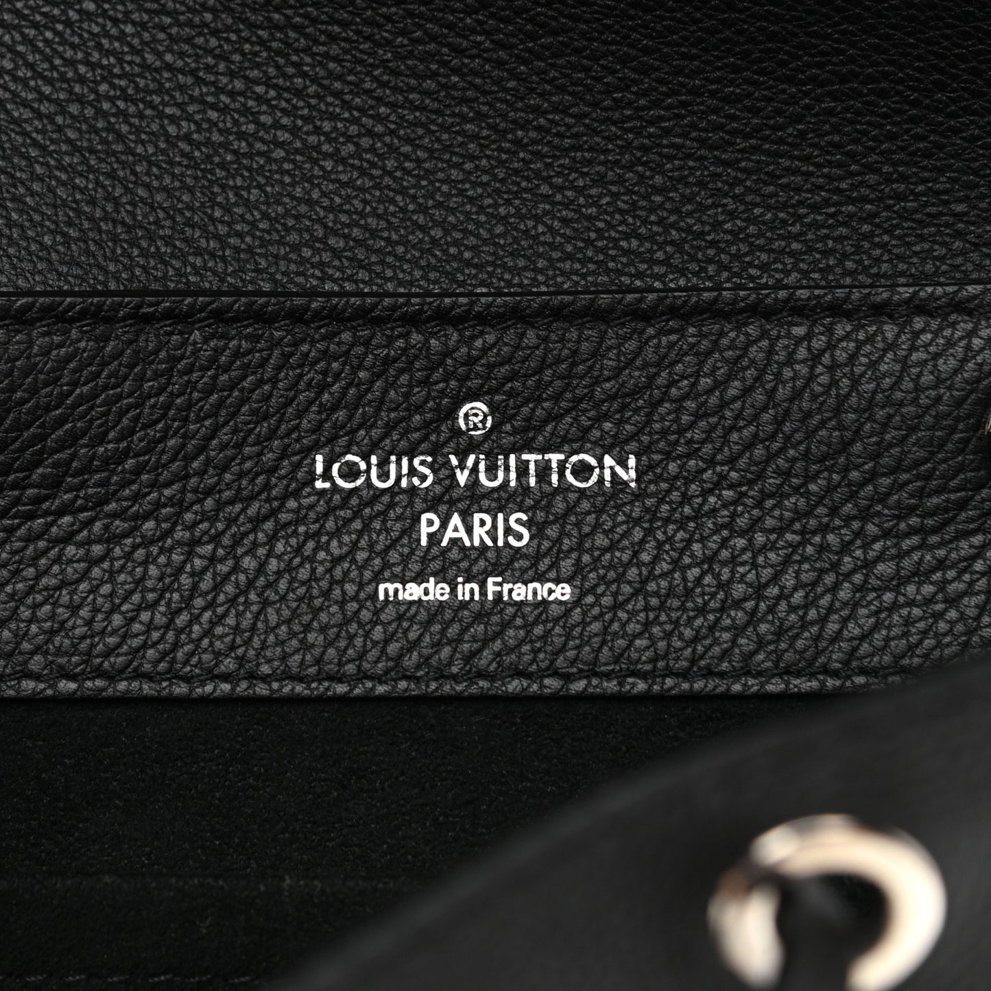 Calfskin Lockme Backpack Black