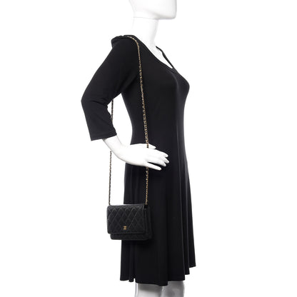 Chanel Caviar Quilted Wallet On Chain WOC Black 2 of 13