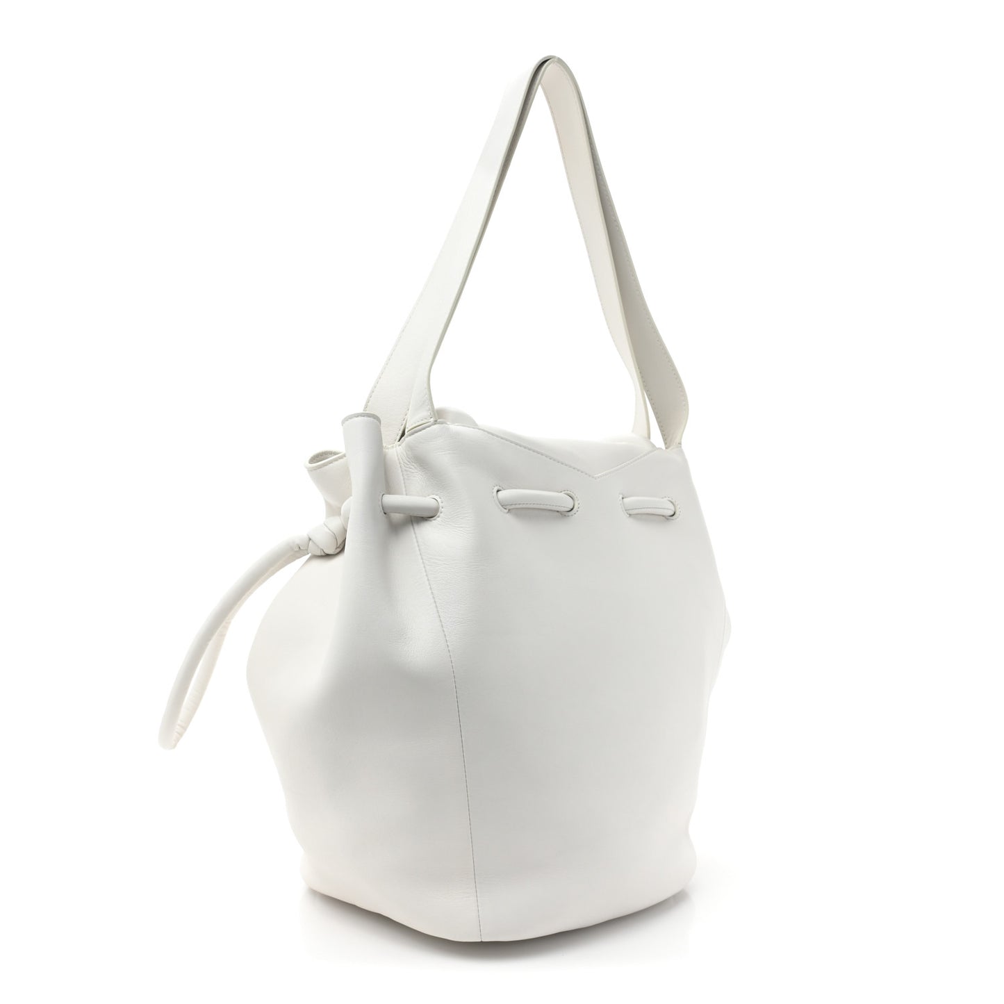 Calfskin Large Beak Tote Chalk