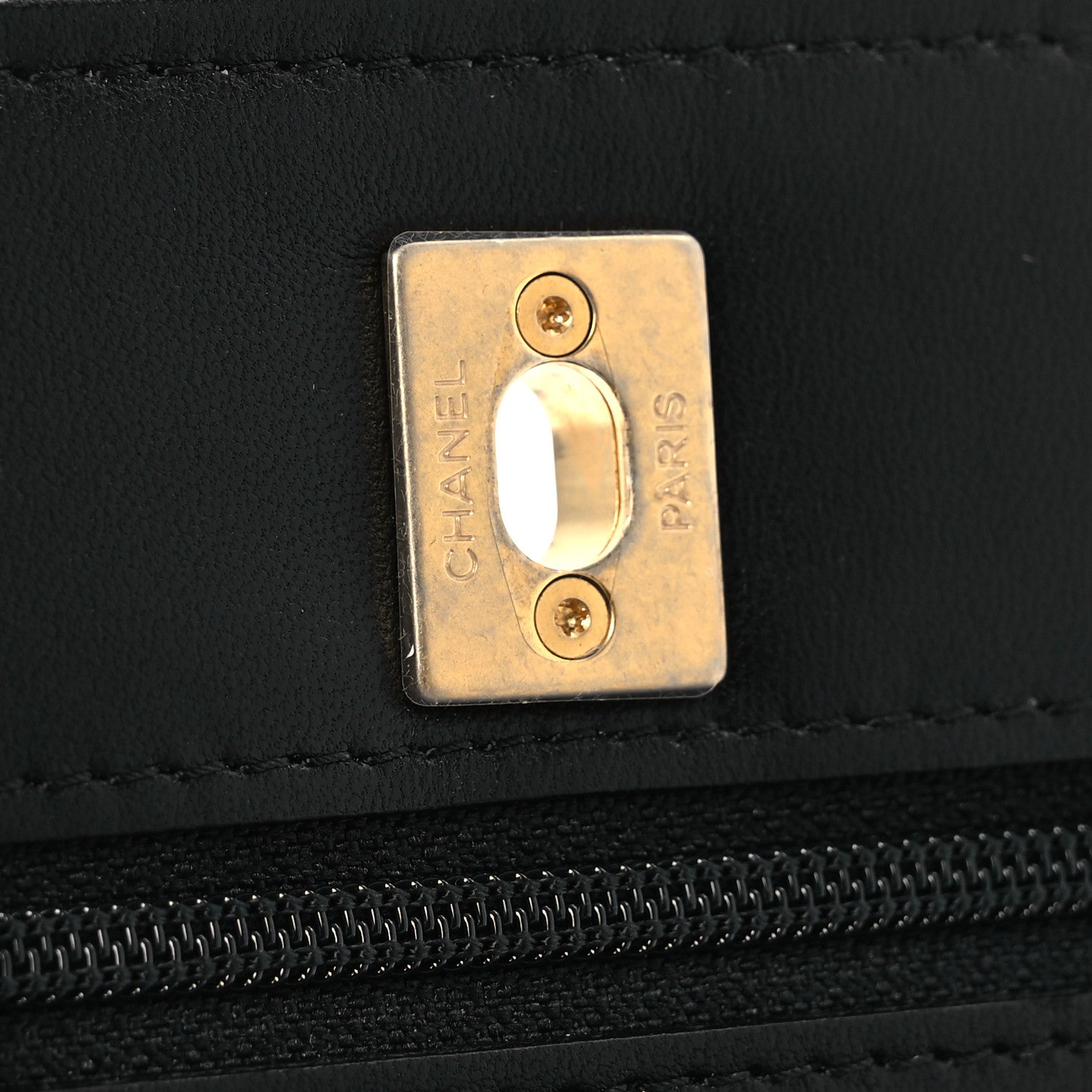 Chanel Tweed Quilted CC Pearl Crush Wallet On Chain WOC Black 14 of 15