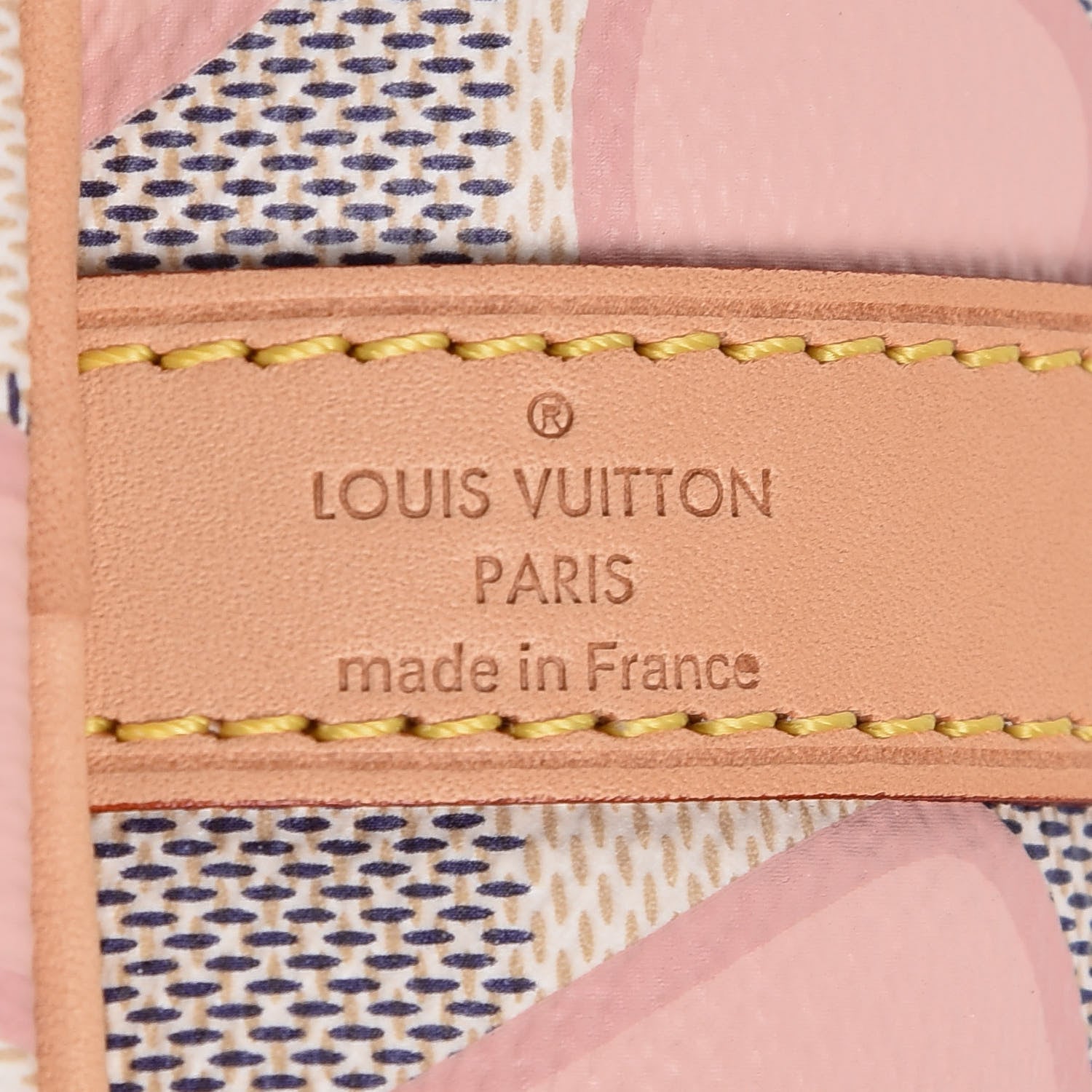 Louis Vuitton Damier Azur Tahitienne Speedy Bandouliere 30 Rose Ballerine 6 of 9