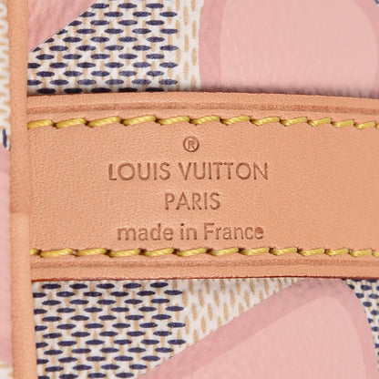 Louis Vuitton Damier Azur Tahitienne Speedy Bandouliere 30 Rose Ballerine 6 of 9