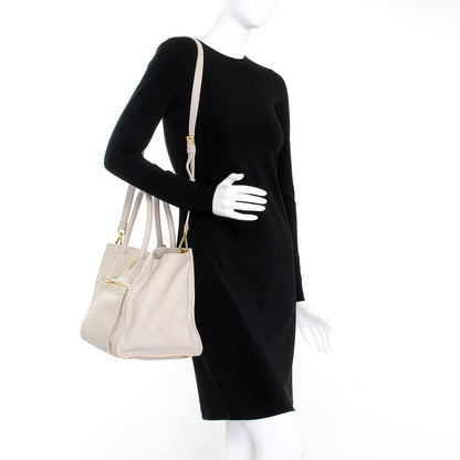 Prada Vitello Daino Shopping Tote Talco 2 of 9